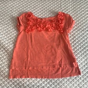 Gap Coral Flowered Top Size 4/5